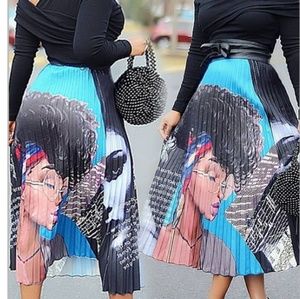 Long pleated skirt